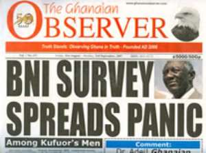 BNI survey causes panic among Kufuor's men